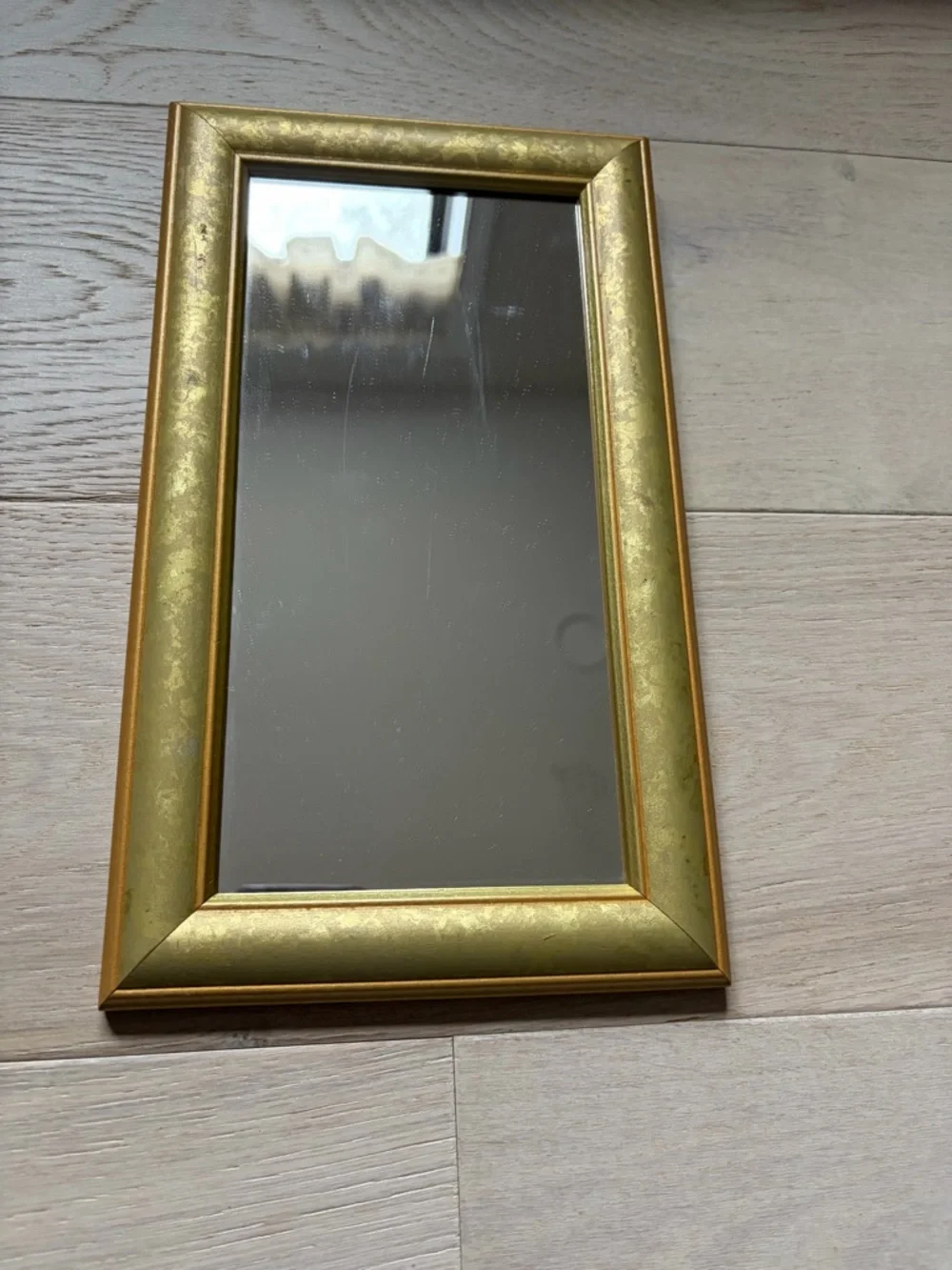 Gold Rectangular Wall Mirror - Classic Home Wall Decor